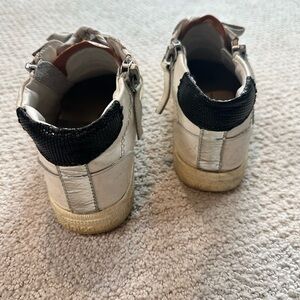 Dolce Vita White and Black Sneakers